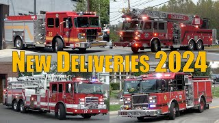 Fire Trucks Responding Compilation: New Deliveries 2024