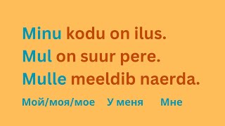 Minu? Mul? Mulle? │ Грамматика на эстонском │ Учить эстонский язык!