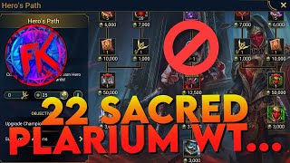 22 Sacred for the Cat???? 5* Soul way Cheaper Plarium Whats wrong with you? | Raid: Shadow Legends