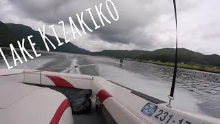 大町市　木崎湖　Water ski