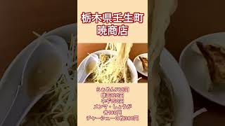 佐野ラーメンと餃子【栃木県壬生町】麺処暁商店【栃木県壬生町】#shorts