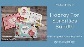 Stampin' Up! Hooray For Surprises Fun Tutorial  #stampinup/#cardmakingideas/#designerseriespaper