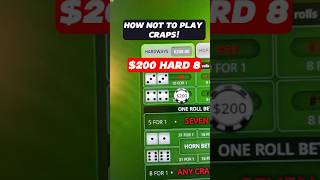 How NOT to play Craps! $400 on the 8 | #bubblecraps #rossisboss