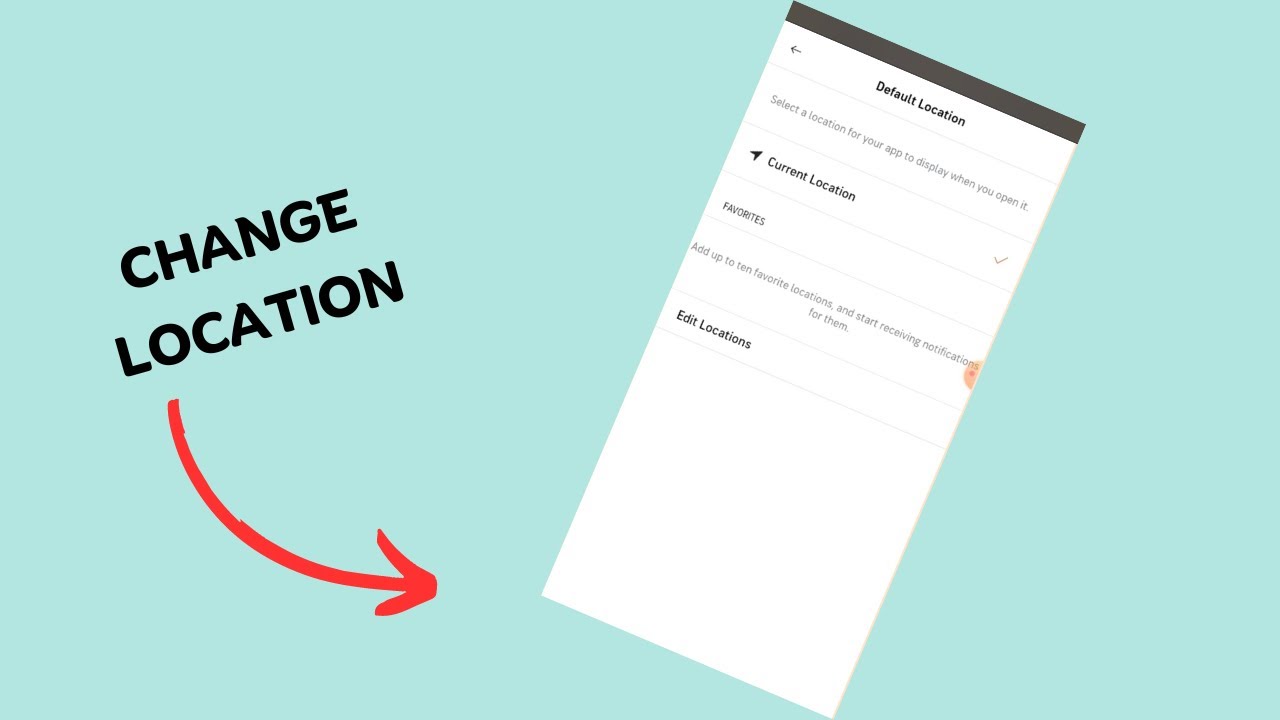 How To Change Default Location In Accuweather Youtube