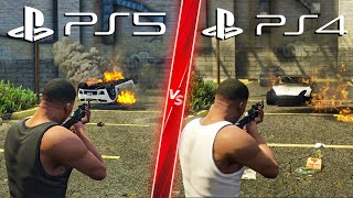 GTA 5 Next Gen Remastered PS5 VS PS4 - Direct Comparison! Attention to Detail & Graphics! ULTRA 4K