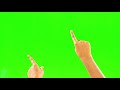 green screen pointing hands