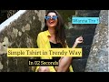 Styling Simple Tshirt in Trendy way In 2 Sec | Youtube Shorts | Bhavini Purohit