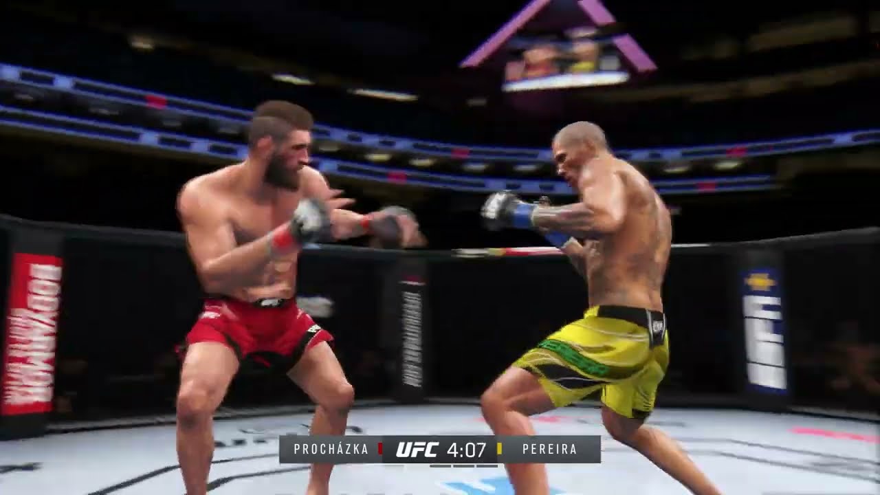 Alex Pereira KNOCKS OUT Jiri Prochazka - UFC 4 - YouTube