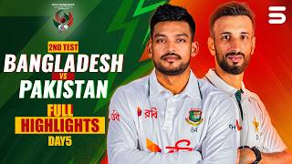 2nd Test, Day 5, Full Highlights | Bangladesh vs Pakistan | 2nd Test | ICC WTC | M9I1H