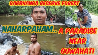 Bike Ride to Naharpaham WaterFall || A Paradise near Guwahati || Garbhanga Reserve Forest 🌲