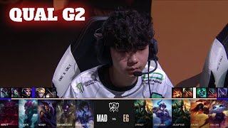 EG vs MAD - Game 2 | Qualification Round LoL Worlds 2022 Play-Ins | Evil Geniuses vs Mad Lions G2