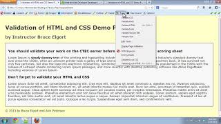 CTEC 122 - Installing the Web Developer Tools for FireFox