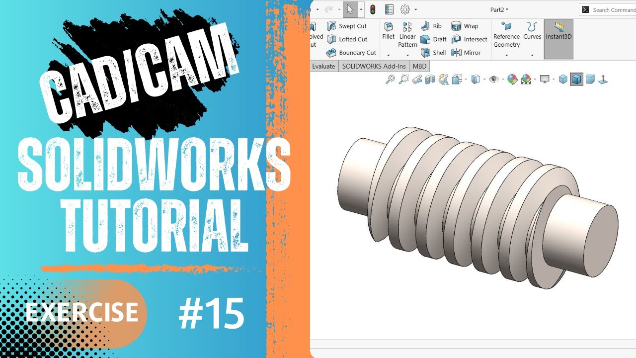 Solidworks Tutorial Solidworks Exercise 15 Cadcam Tutorial Youtube Solidworks Tutorial Solidworks Exercise 15 Cadcam Tutorial Youtube