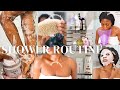 Detailed night shower routine/self care for clear glowing skin/wake up fresh/smell good all night