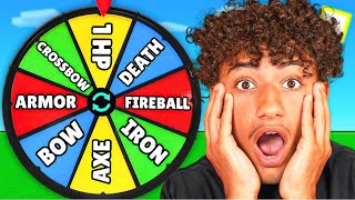 I Let A Wheel Spinner CONTROL My Game In REAL LIFE!! (Roblox Bedwars)