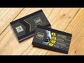 Simple Professional Business Card (Color Yellow black) Photoshop Tutorial