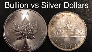 Canadian Maple Leaf vs Junk Silver Dollar, Which is Better to Stack?