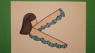 Let's Draw a Winged Egyptian Person!