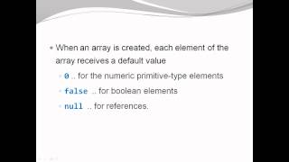 Java Basics - Arrays Introduction Part2
