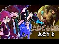 ARCANE reacts to themselves in the future 💙💜 Gacha 2 ARCANE SEASON 2 ACT 2 reacts to TikTok