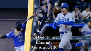 Robbed Home Run turns into go-ahead inside-the-park-homer, a breakdown