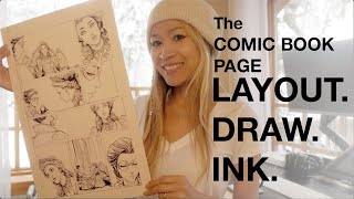 Drawing and Inking a Comic Book Page- Lady Mechanika