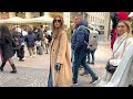 milan street fashion december 2023🇮🇹shopping walk christmas market 🎄italian winter street style