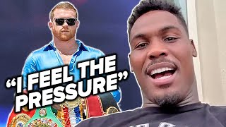 Jermell Charlo ADMITS to feeling pressure in CANELO FIGHT to get KO; gives camp update