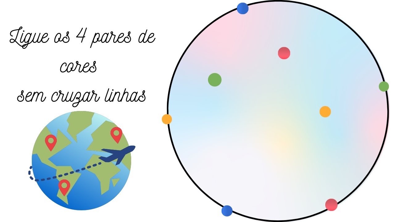 🔵🟢🟠🔴Como Fazer Desafio De Ligar Os 4 Pares De Cores No Círculo Sem ...