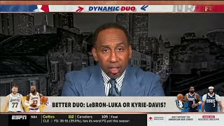 FIRST TAKE | Stephen A. on LeBron-Luka is better duo than Kyrie-AD to lead a team to the NBA Finals