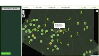 Development of Interactive GIS Projects Dashboard using Postgres, PostGIS JS, JQuery and Leaflets