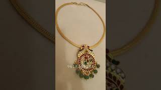Beautiful kundan pendant with detachable chain ,price 3200