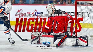 Moose Jaw Ford Highlights | Warriors (4) @ Kamloops (6) - Oct 26