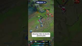 Abusing Talon Q double passive proc #leagueoflegends #talon