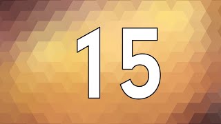 15 Second Countdown Timer | Brown Geometric Background