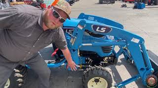 How To Take Off A Loader On An LS MT125 Tractor