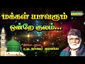 மக்கள் யாவரும் ஒன்றே குலமெனும் மார்க்கம் ..|| இசை முரசு E.M.நாகூர் ஹனிபா | புலவர் ஆபிதீன்.