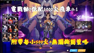 【火炬之光 無限ss7】電戳貓2，低配1000火版本，30~40E輸出飛車8-1，附上1小500火+無腦策略