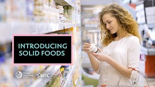 Introducing Solid Foods | Texas WIC for Breastfeeding Support | BreastmilkCounts.com