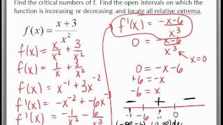 Finding Intervals of Increase or Decrease video 3