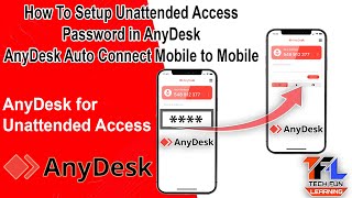 Mobile to Mobile AnyDesk Auto Connect || How To Setup Unattended Access Password in AnyDesk