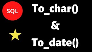 To_char and To_date functions in SQL by Xpresdata || date functions || working with date formats
