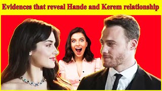 evidences that reveal the relationship between Hande and Kerem , love is in the air , sen cal kapimi