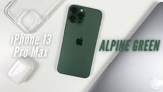 📦 Unboxing ALPINE GREEN 🍏 iPhone 13 Pro Max - Android User First Impression