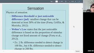 Psychology 101 Chapter 5 (Sensation & Perception) Lecture Part 1