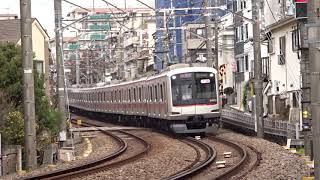 東急東横線5050系5152F各駅停車元町中華街行き白楽カーブ通過