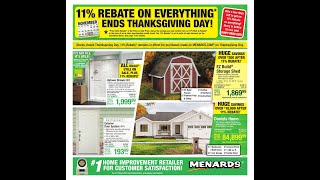 Menards Weekly Ad November 14 – November 27, 2024