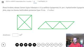 NMPP Matematika 33-39 užduotys Standartizuoti 8 klasė