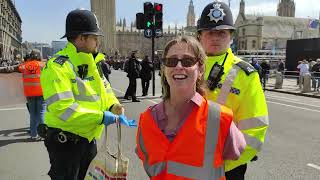 Rachel Bolser | Parliament Square Arrest | 3 May 2023 | Just Stop Oil #shorts