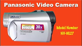 Panasonic Video Camera. Model number NV-GS27.